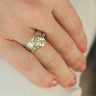 Raw Clear Quartz Ring | Authentic Gemstone Rings By Asana